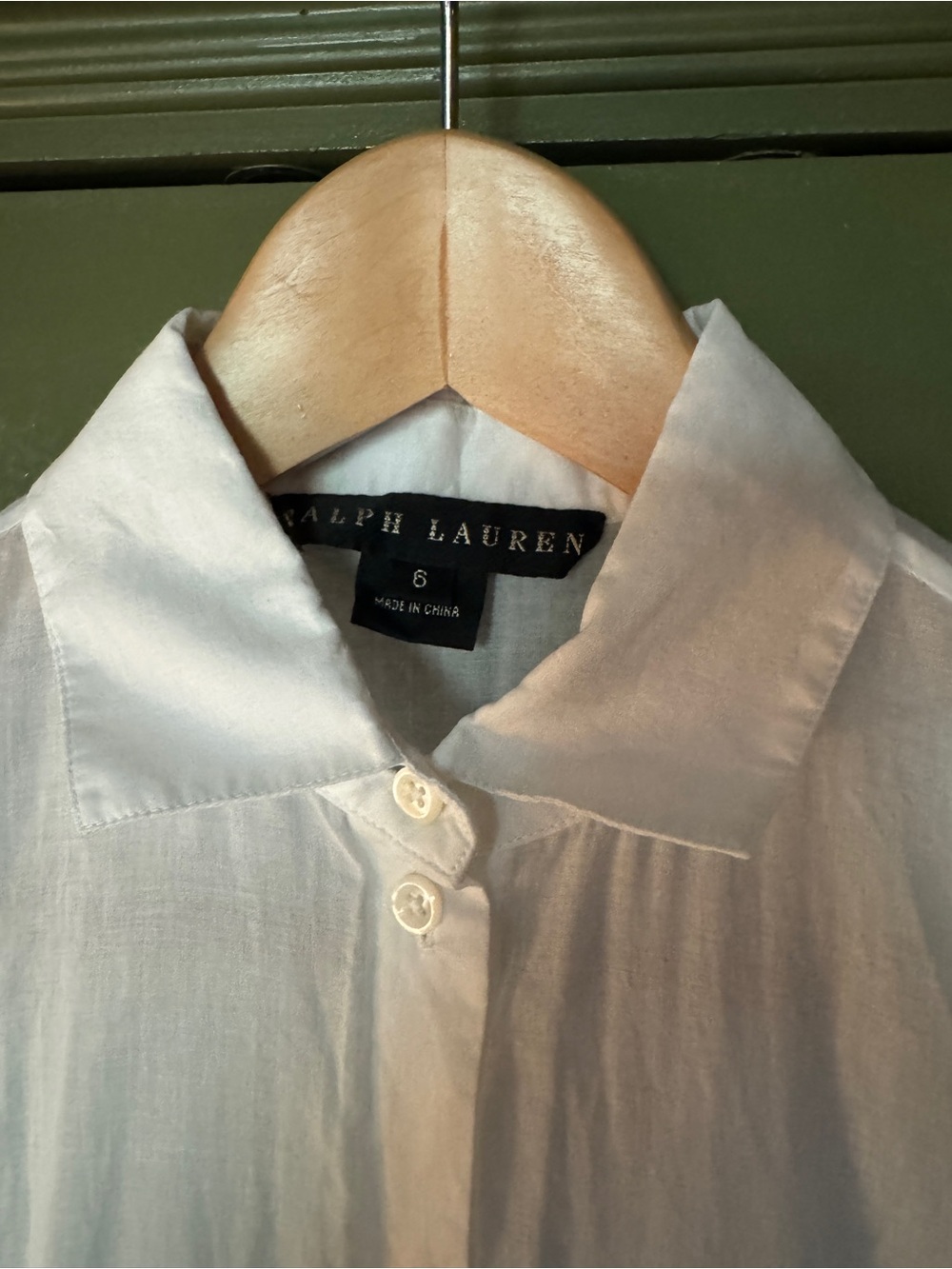Ralph Lauren White Button-Front Midi Shirt Dress - Picture 2 of 4
